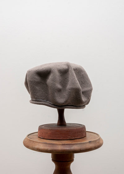 SCHA / Art#1454 / Flying Duck "10-E-ZZ" Cotton Beret / Gray Beige