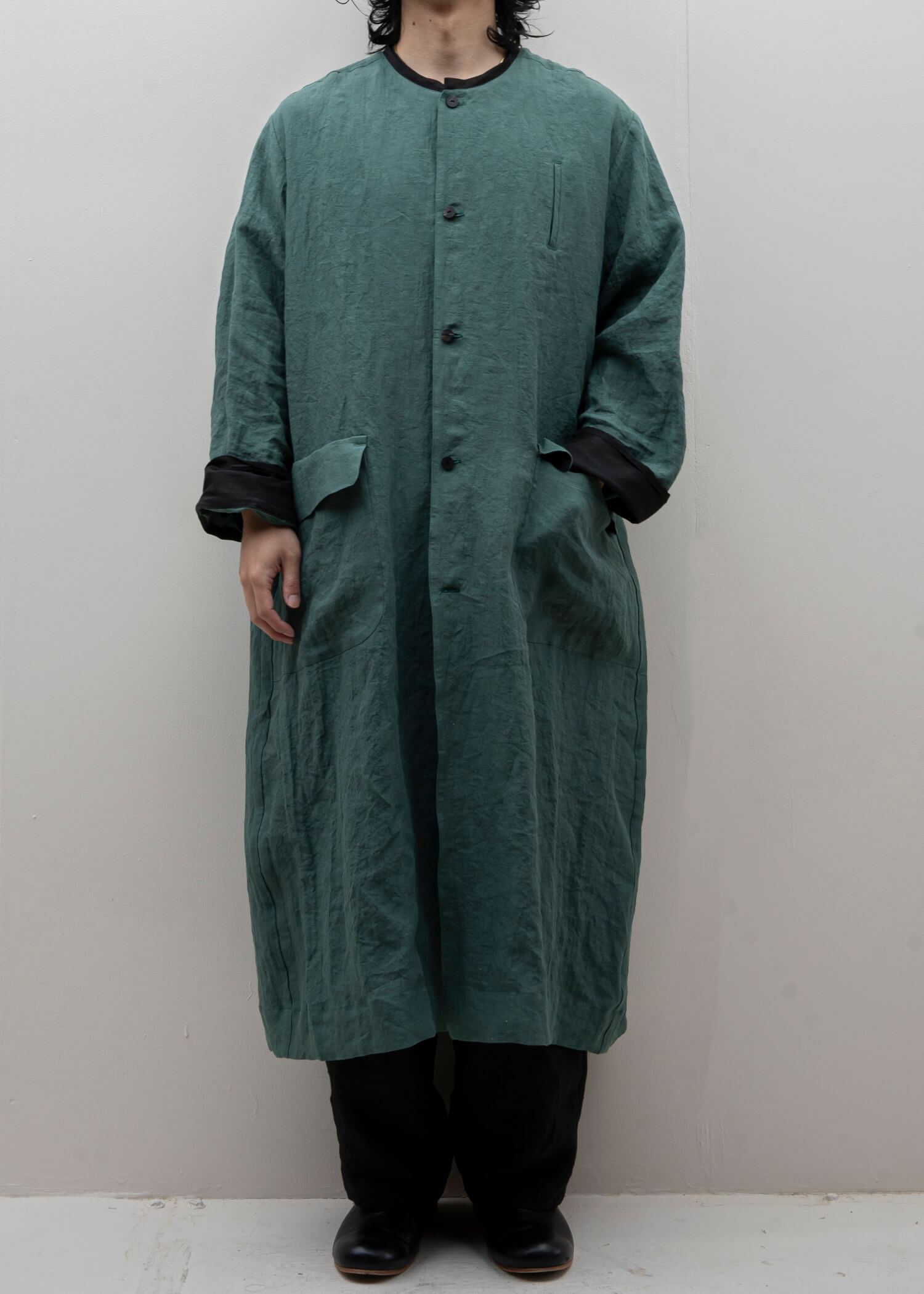 ZIIIN / "SANZOH" Desert coat / BLUE GREEN