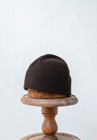 SCHA / "Art#934" Wool Watch cap / chocolate