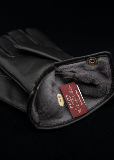 DENTS Hairsheep and Rabbit Fur lining Gloves 15-1590