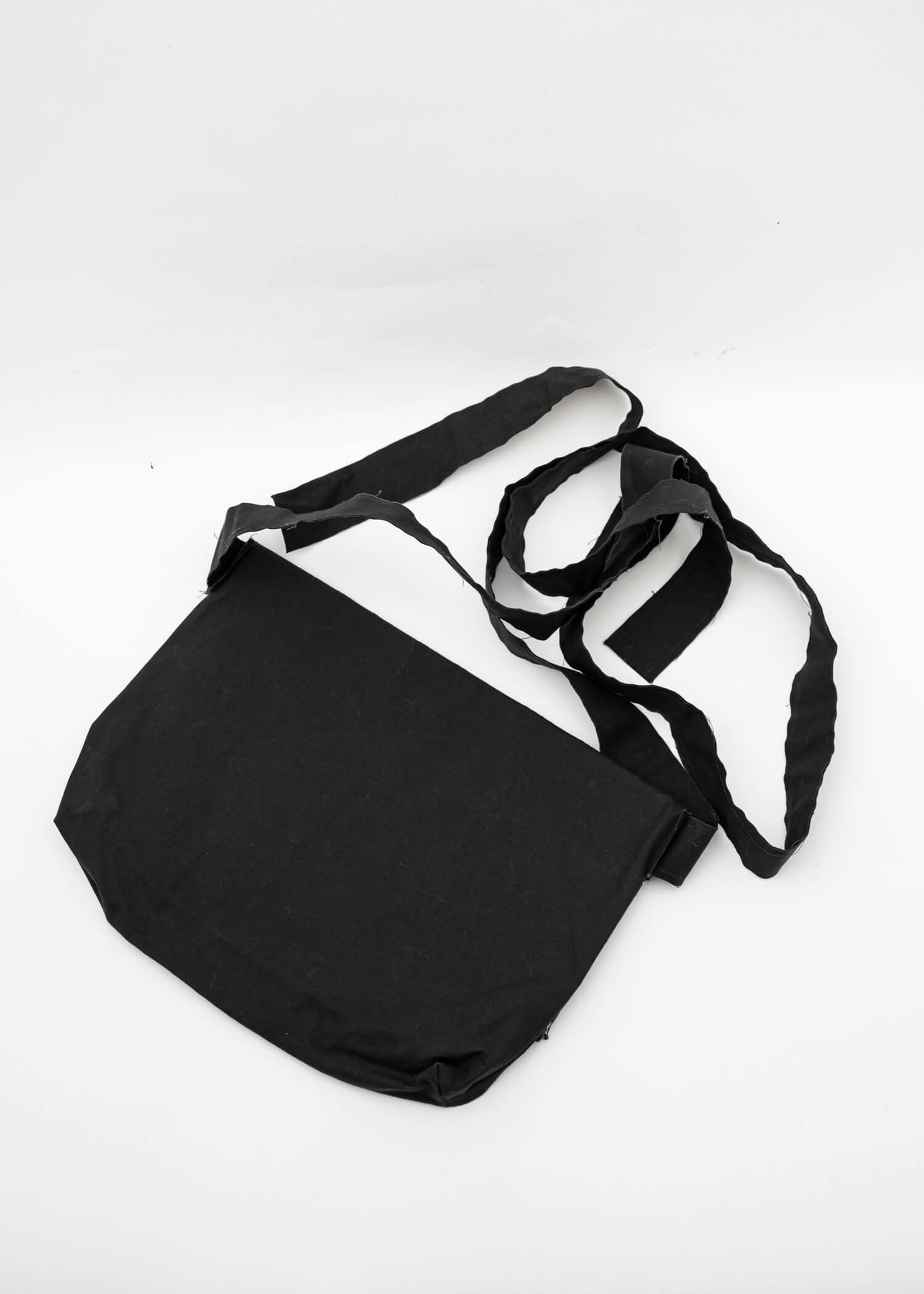 SCHA Art#1654 Double Bottom Shoulder Bag Small / Black