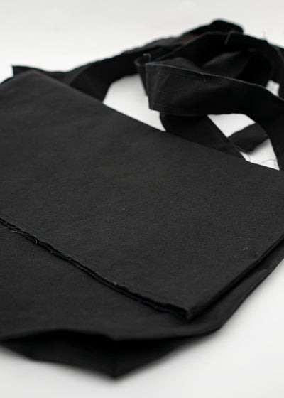 SCHA Art#1654 Double Bottom Shoulder Bag Small / Black