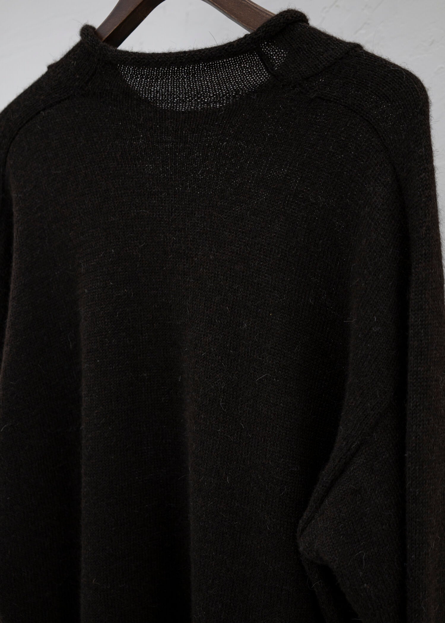 Jurgen Lehl Baby llama pullover knit Brown