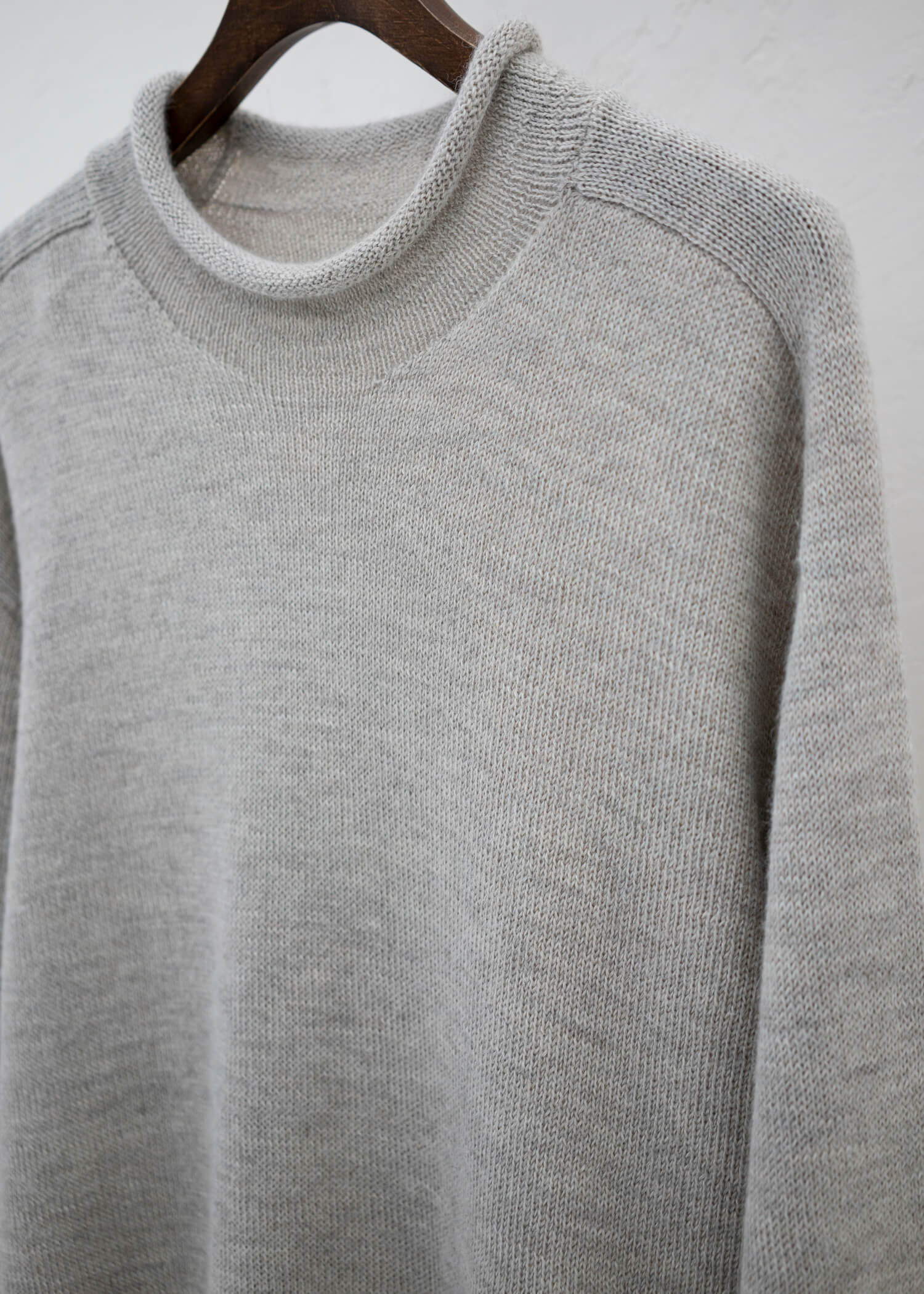 Jurgen Lehl Baby llama pullover knit Grey