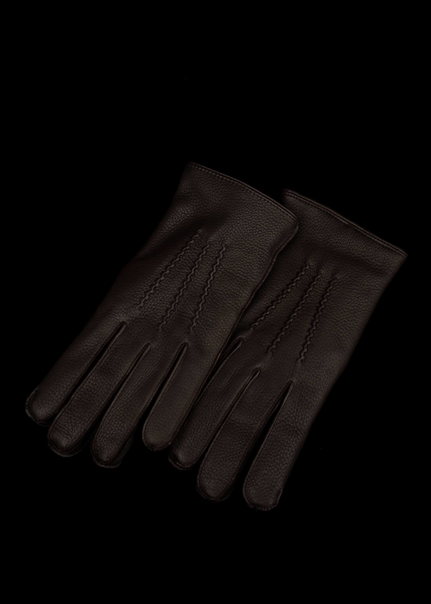 DENTS Deerskin and Rabbit Fur lining Gloves BARK 15-1544 Windsor