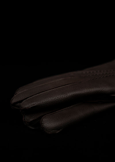 DENTS Deerskin and Rabbit Fur lining Gloves BARK 15-1544 Windsor