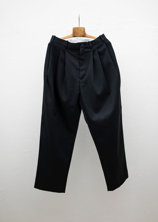 HED MAYNER 6 PLEAT PANTS BLACK