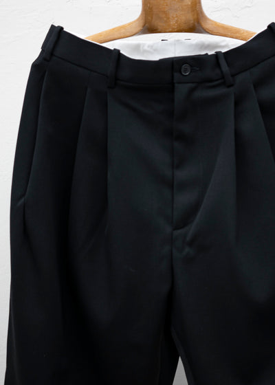 HED MAYNER 6 PLEAT PANTS BLACK