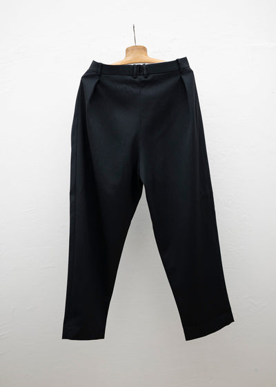 HED MAYNER 6 PLEAT PANTS BLACK