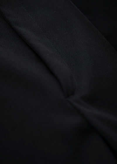 HED MAYNER ELONGATED CUFFED TROUSERS BLACK