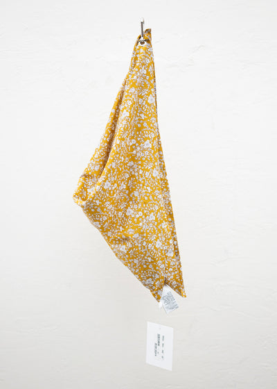 HED MAYNER SQUARE KERCHIEF YELLOW AND WHITE FLOWERS
