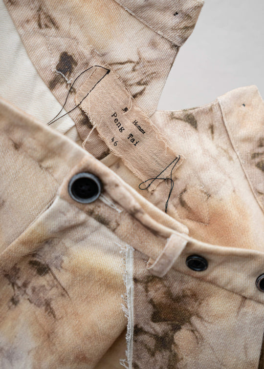 Peng Tai DYED SUSPENDER TROUSER