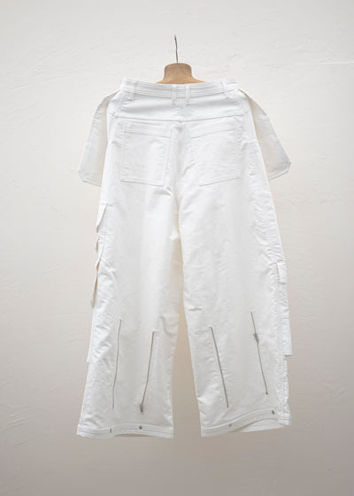 HED MAYNER CARGO PANTS WHITE