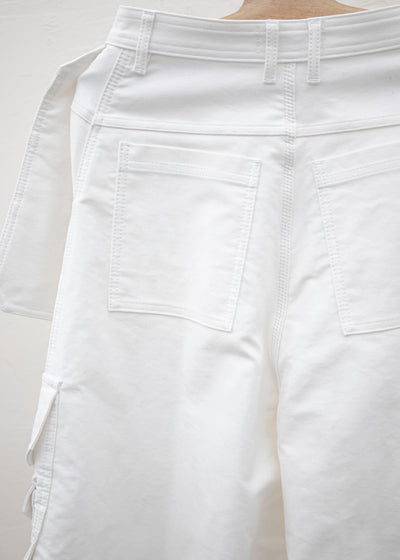 HED MAYNER CARGO PANTS WHITE