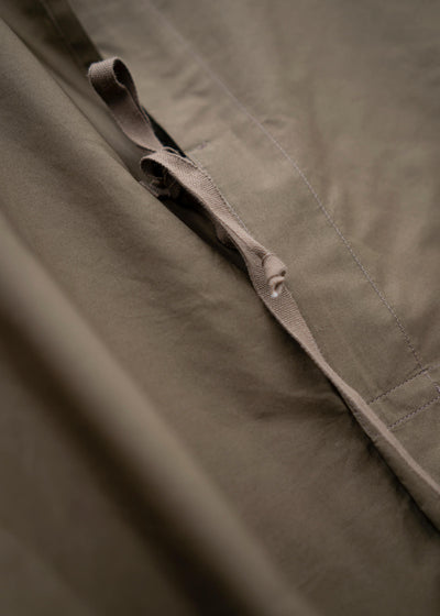 HED MAYNER PLEATED SHIRT BROWN