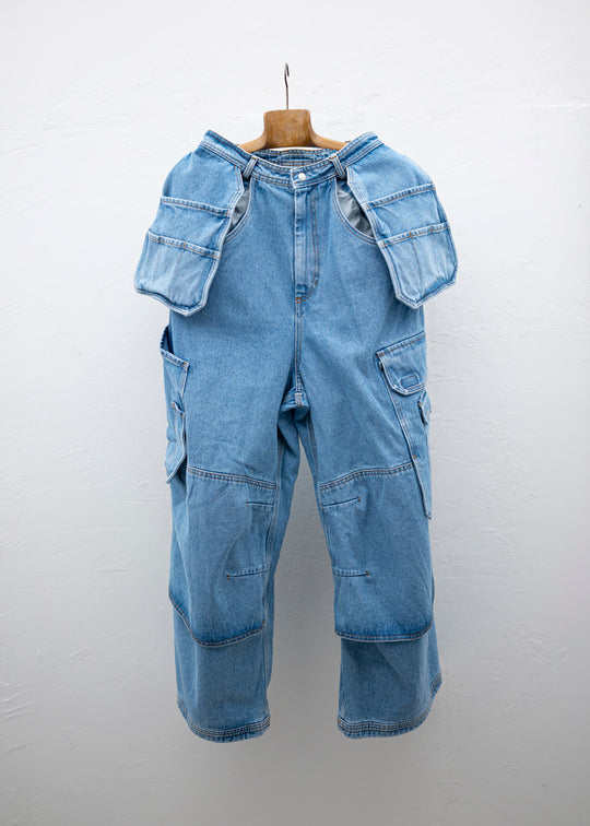 HED MAYNER CARGO DENIM BLUE