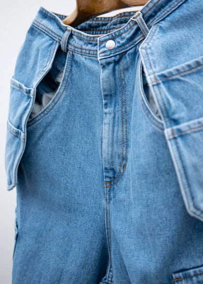 HED MAYNER CARGO DENIM BLUE