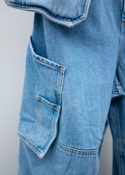 HED MAYNER CARGO DENIM BLUE