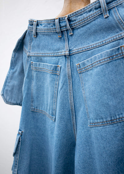 HED MAYNER CARGO DENIM BLUE