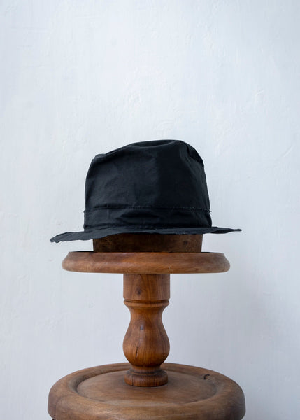 SCHA / "WXC-CB" Traveler M waxed cotton hat / black