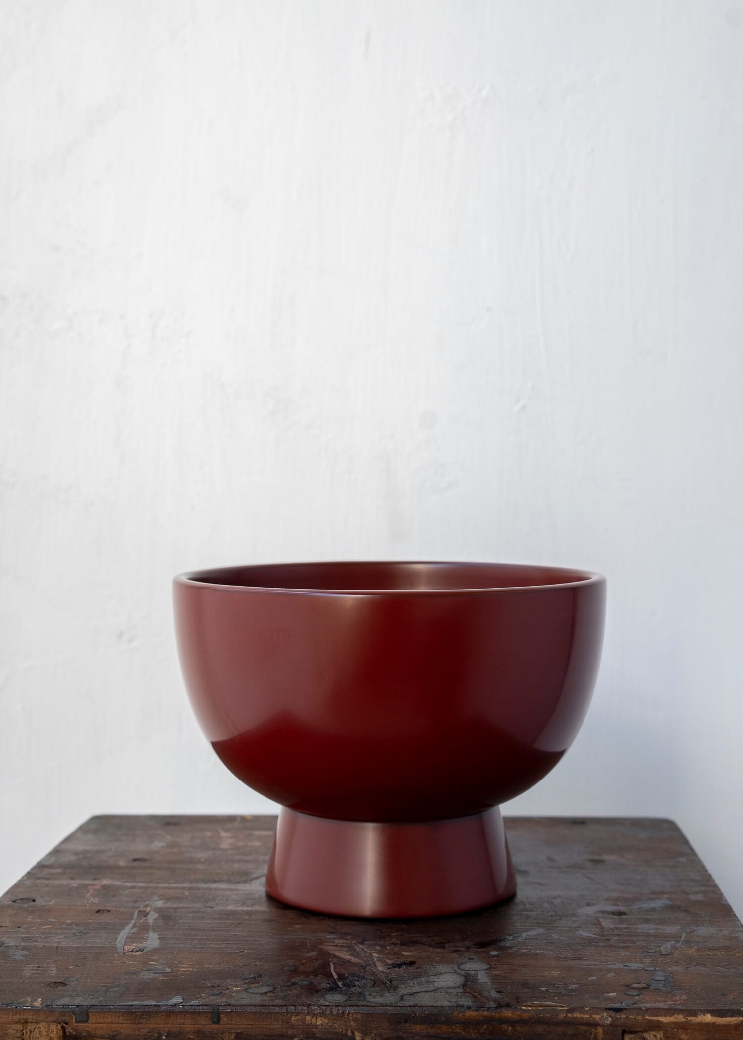 Kimio Onodera / "Miyama large bowl" / Vermillion / Lacquerware