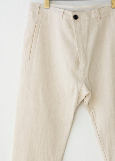 JAN-JAN VAN ESSCHE / "TROUSERS#49" REGULAR FIT TROUSERS / KINARI / HEMP CLOTH