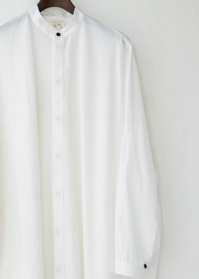 JAN-JAN VAN ESSCHE / "SHIRT#78" OVERSIZED LONG SHIRT / OFF-WHITE CO / LI TYPEWRITTER