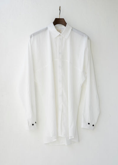JAN-JAN VAN ESSCHE / "SHIRT#77" LOOSE FIT SHIRT / OFF-WHITE / CO LI TYPEWRITTER