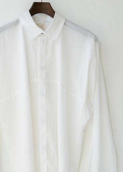 JAN-JAN VAN ESSCHE / "SHIRT#77" LOOSE FIT SHIRT / OFF-WHITE / CO LI TYPEWRITTER