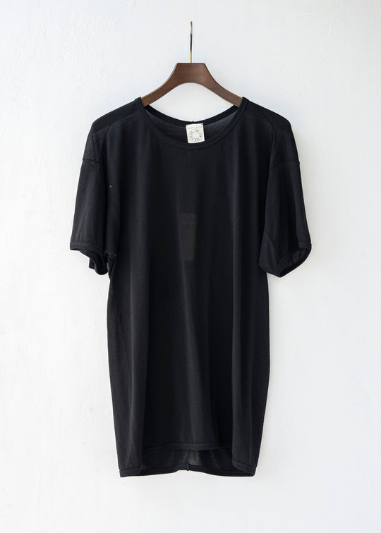JAN-JAN VAN ESSCHE / "TEE#59" REGULAR FIT T-SHIRT / BLACK / WA/CO JERSEY