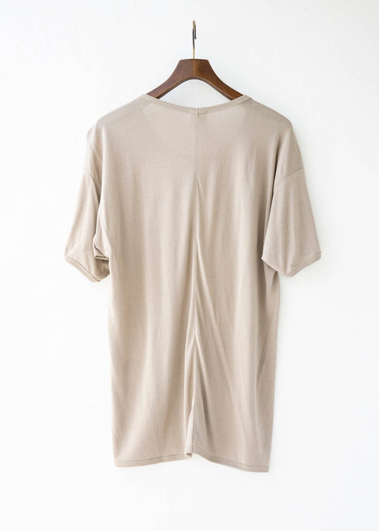JAN-JAN VAN ESSCHE / "TEE#59" REGULAR FIT T-SHIRT / LIGHT GREY / WASHI/CO JERSEY