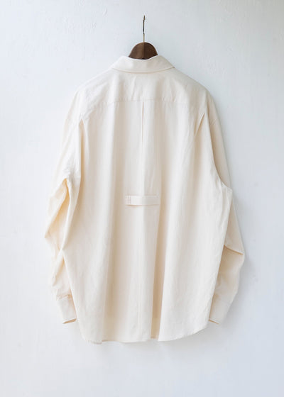 HED MAYNER / "HMS605" OPEN BACK SHIRTS / WHT
