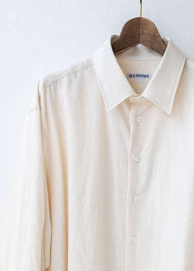 HED MAYNER / "HMS605" OPEN BACK SHIRTS / WHT