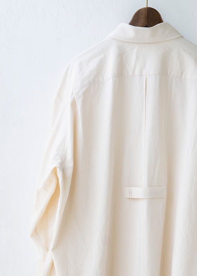 HED MAYNER / "HMS605" OPEN BACK SHIRTS / WHT