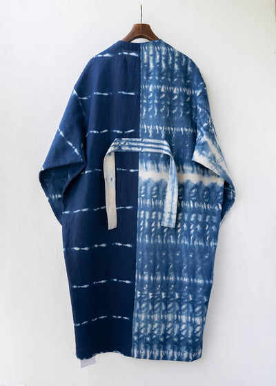 HED MAYNER / "HMC101" BLU/WHT / BELTED COAT
