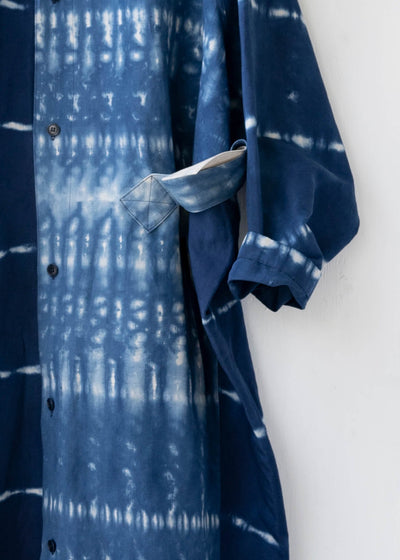 HED MAYNER / "HMC101" BLU/WHT / BELTED COAT