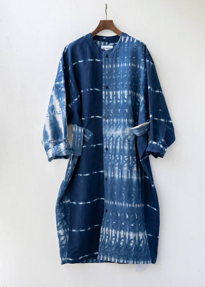 HED MAYNER / "HMC101" BLU/WHT / BELTED COAT