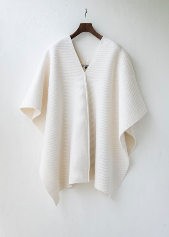 HED MAYNER / "HMK403" O/WHT / SHORT PONCHO
