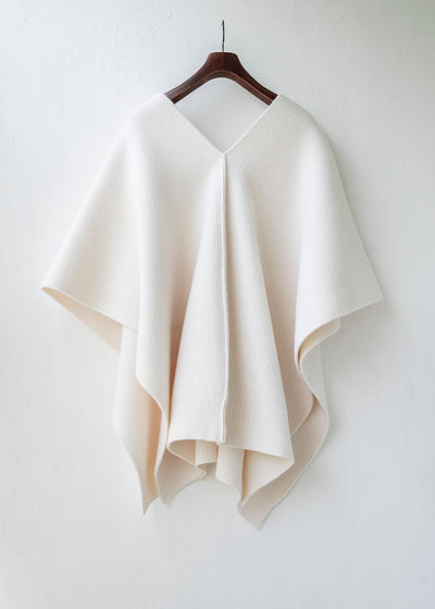 HED MAYNER / "HMK403" O/WHT / SHORT PONCHO