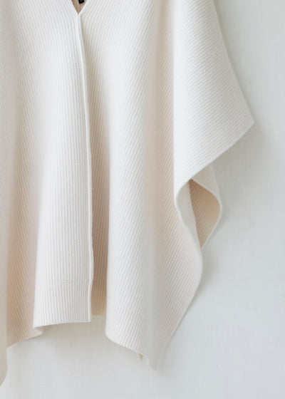 HED MAYNER / "HMK403" O/WHT / SHORT PONCHO