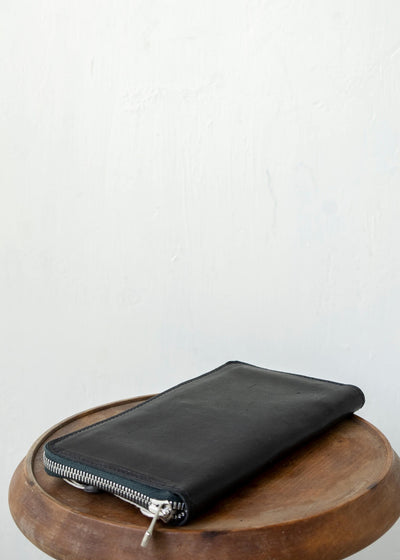 GUIDI / "C6" ZIPPED WALLET / KANGAROO FULL GRAIN