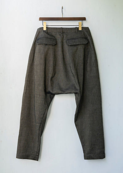 JAN-JAN VAN ESSCHE / "TROUSERS#59" GOLD WOOL/ LINEN TWILL