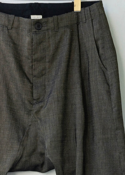 JAN-JAN VAN ESSCHE / "TROUSERS#59" GOLD WOOL/ LINEN TWILL