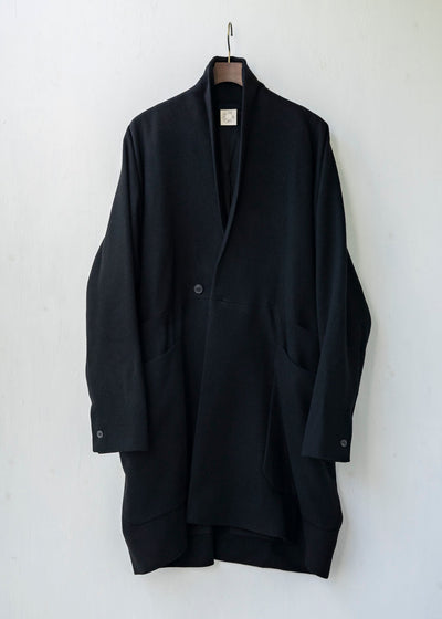 JAN-JAN VAN ESSCHE / "COAT#24" BLACK YAK WOOL