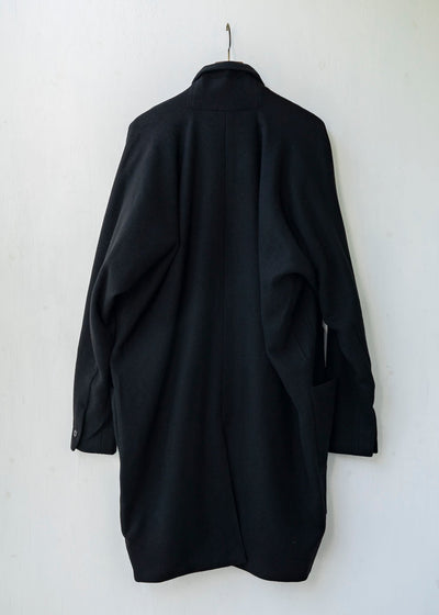 JAN-JAN VAN ESSCHE / "COAT#24" BLACK YAK WOOL