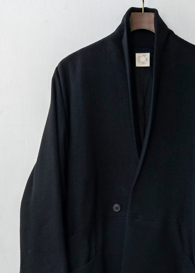 JAN-JAN VAN ESSCHE / "COAT#24" BLACK YAK WOOL