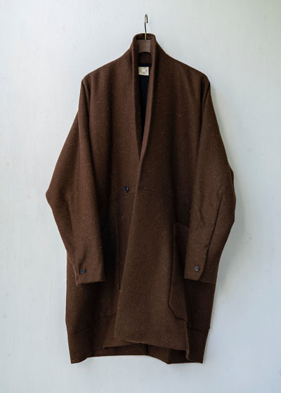 JAN-JAN VAN ESSCHE / "COAT#24" TOBACCO LODEN