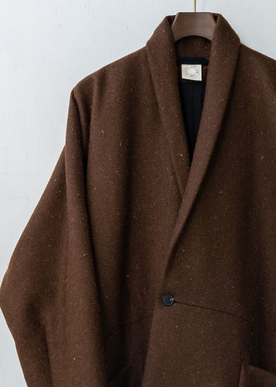 JAN-JAN VAN ESSCHE / "COAT#24" TOBACCO LODEN