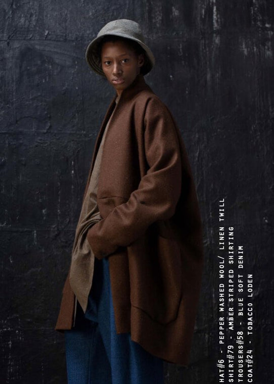 JAN-JAN VAN ESSCHE / "COAT#24" TOBACCO LODEN