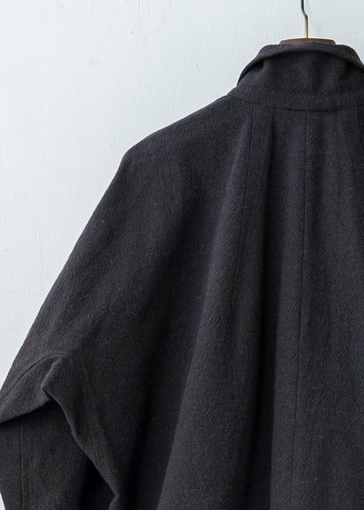 JAN-JAN VAN ESSCHE / "JACKET#40" CHOCOLATE BOILED COTTON/ WOOL